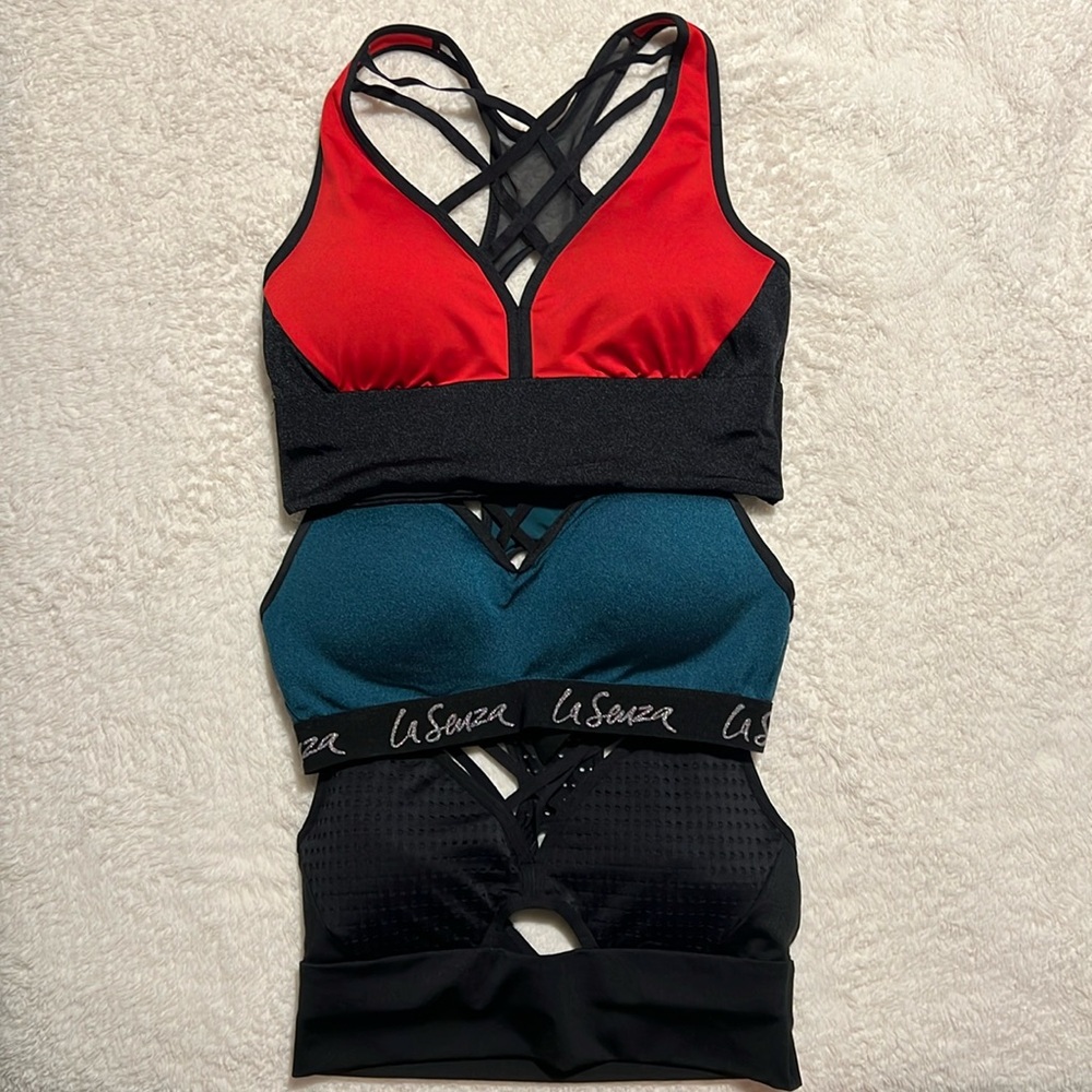 Set of three La Senza sports bras
